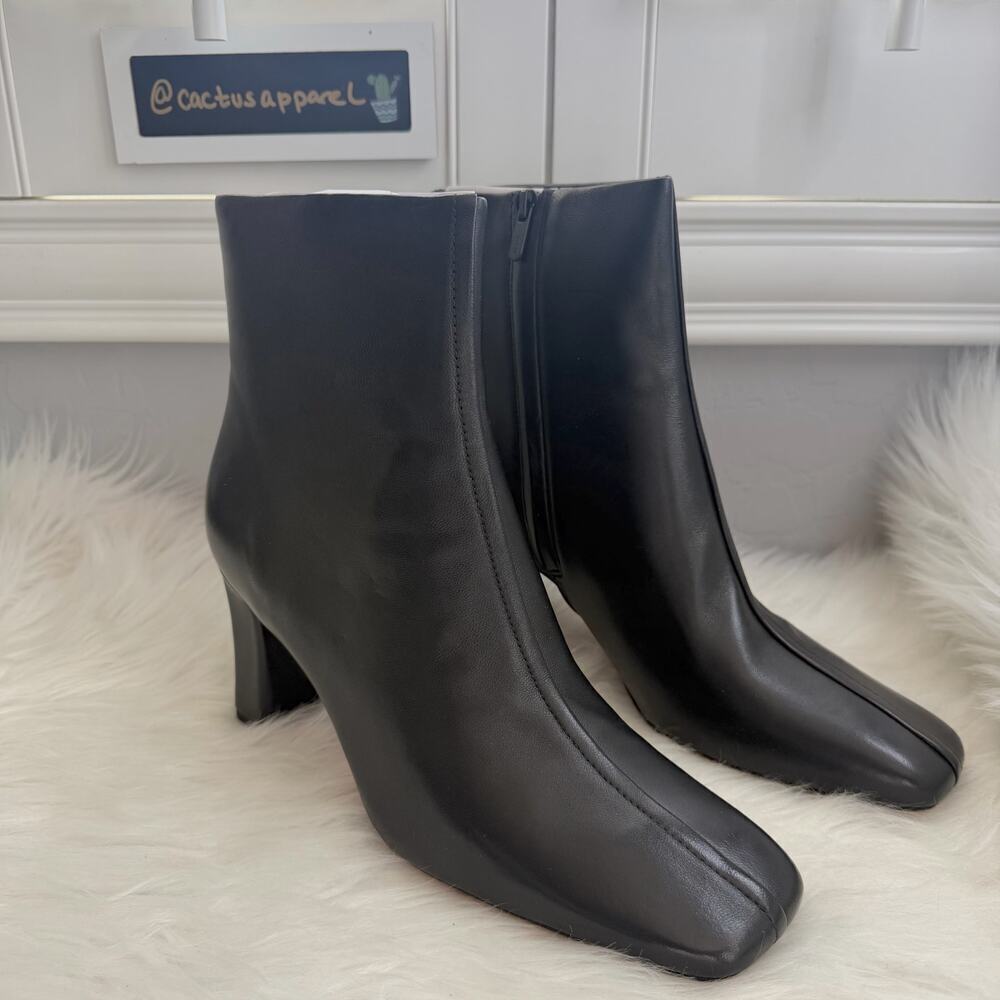 New Vince Women's Charli Leather Booties Size 11